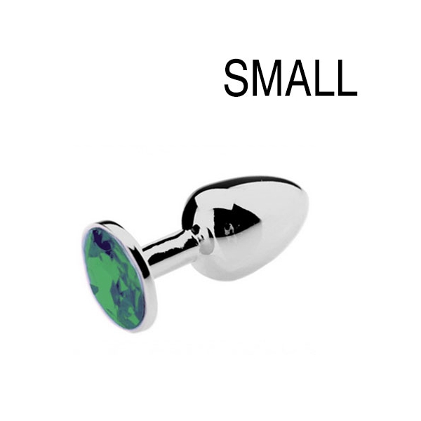 Plug anal avec Bijou JEWEL Vert 6 x 2.7 cm