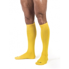 Hohe Socken Fußsocken Gelb