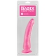 Dildo Rosa Borracha Basix 18 x4,5 cm