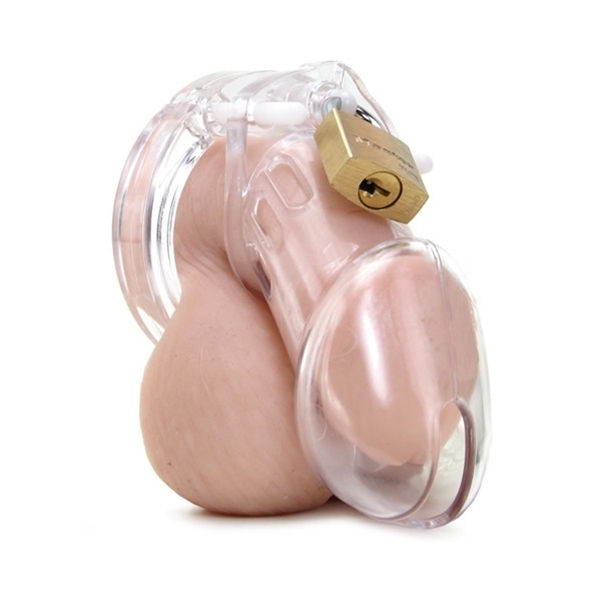 Transparent chastity cage
