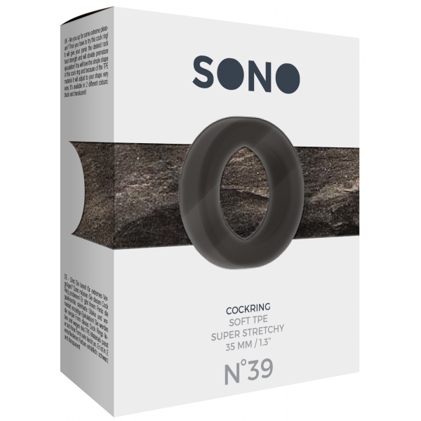 Cockring Round Flex Sono N°39 - 35mm Noir