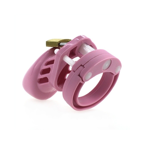 Silicone chastity cage 7 x 3.3 cm Pink
