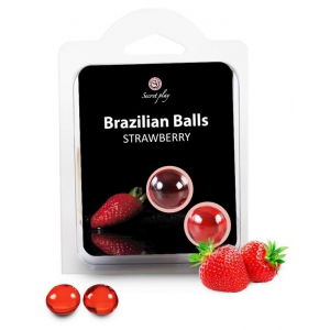 Secret Play Bolas de massagem BOLAS BRASILEIRAS Morango