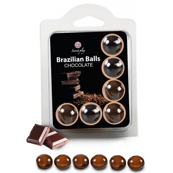Massage Balls Brazilian Balls Chocolate x6