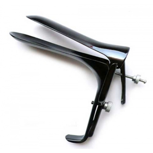 Stainless Steel Speculum in black metal 11 x 3.5 cm