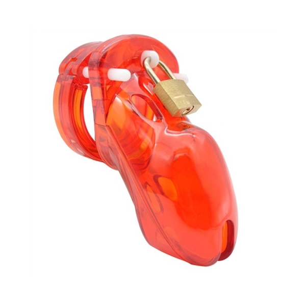 Gabbia di castità locky 8 x 3,3 cm Rosso