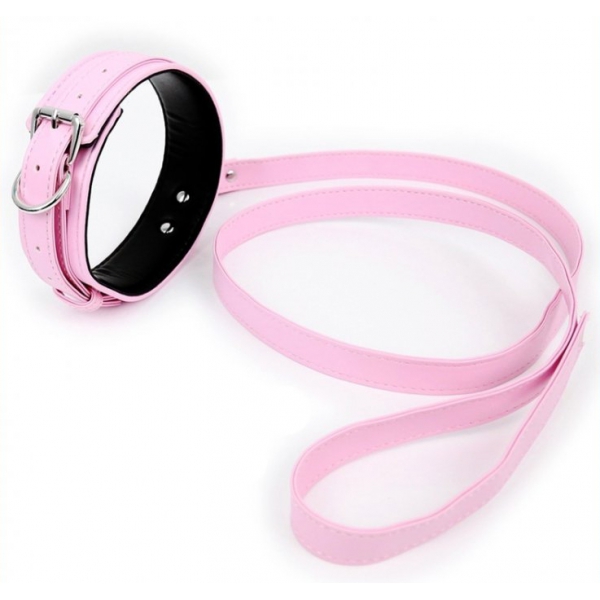 Lighty Rose collar and leash