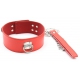 Rode Pin Lock Halsband en Lood