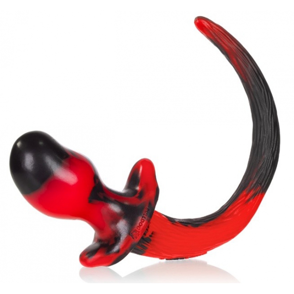 Plug Puppy Tail Beagle 9,5 x 5 cm Vermelho