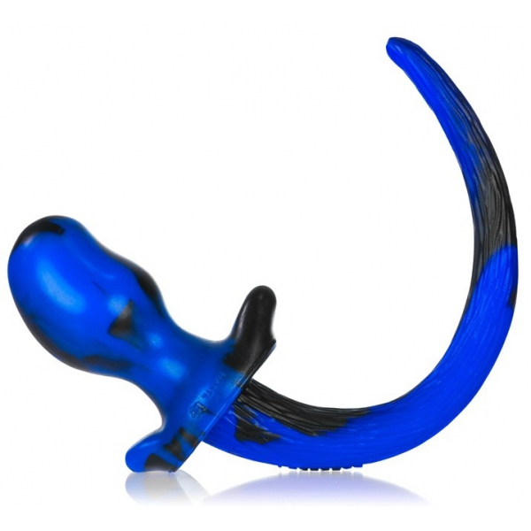 Plug Queue Puppy Tail Bulldog 11.5 x 6 cm Blau