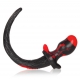 Plug Queue Puppy Tail Oxballs BULLDOG 11.5 x 6 cm Rouge