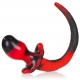 Plug Puppy Tail Bulldog 11.5 x 6 cm Red