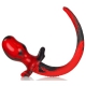 Plug Puppy Tail Bulldog 11.5 x 6 cm Red