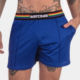 Blue Barcode Pride Shorts