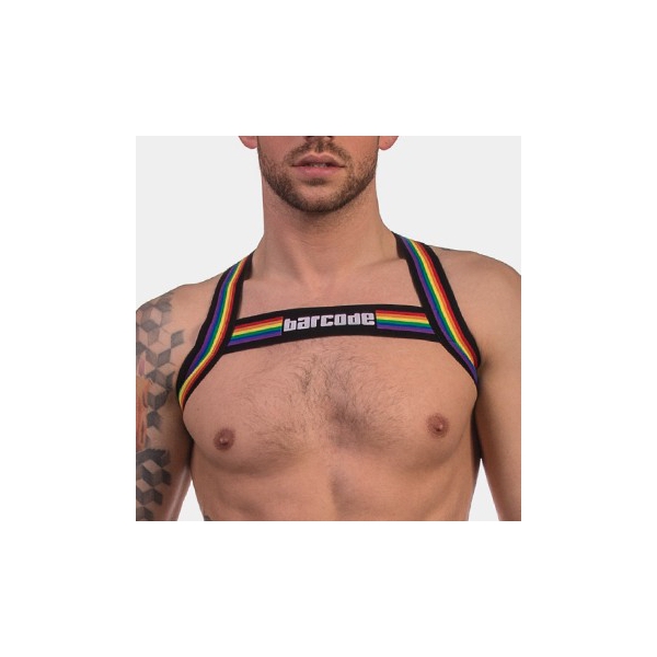 Barcode pride elastic harness Black