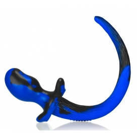 Mastiff Dog Tail Plug 12 x 7 cm Blue