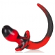 Mastiff Dog Tail Plug 12 x 7 cm Red