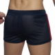 Navy Blue Waistband Mesh Short