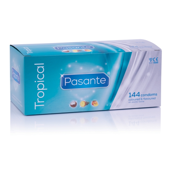 Preservativos aromatizados TROPICAL Pasante x144