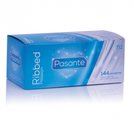 Preservativi a coste RIBBED Pasante x144
