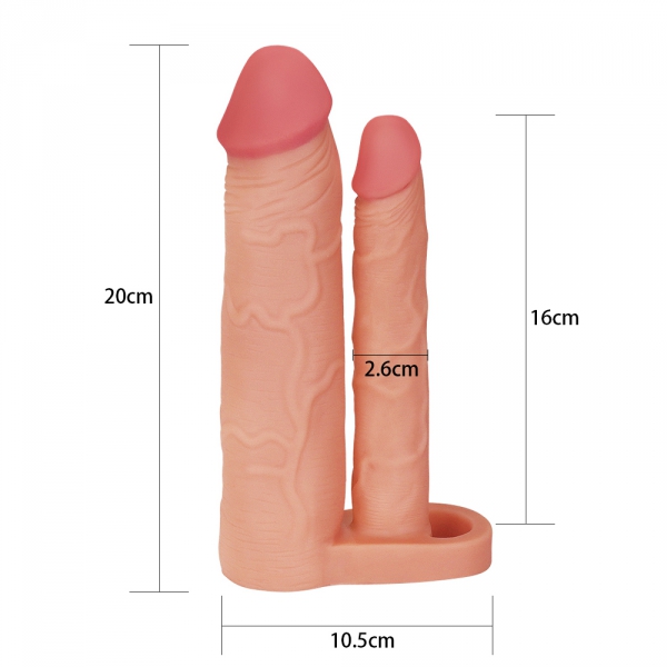 Double Penis Sleeve 18 x 4 cm