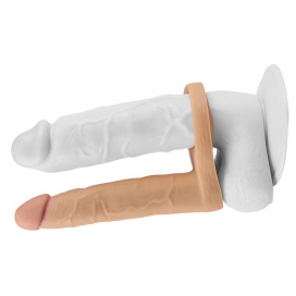 Doppeldildo Cockring - 14 x 2.8 cm Flesh