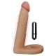 Double Penetration vibrating dildo 14 x 3 cm