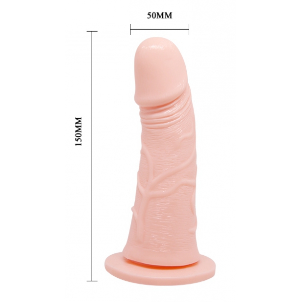 Consolador con cinturón vibrador Ultra harn 15 x 4,8 cm