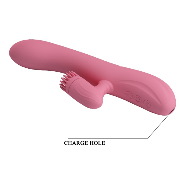 Vibro Rabbit Chris Pretty Love 20 x 3,5 cm Rosa