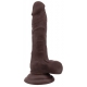 Dildo Flatterer realista 14 x 4 cm Castanho