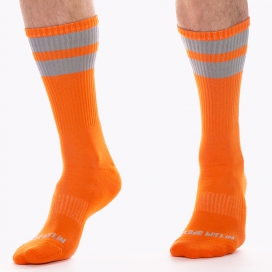 Calcetines de gimnasia naranja-gris
