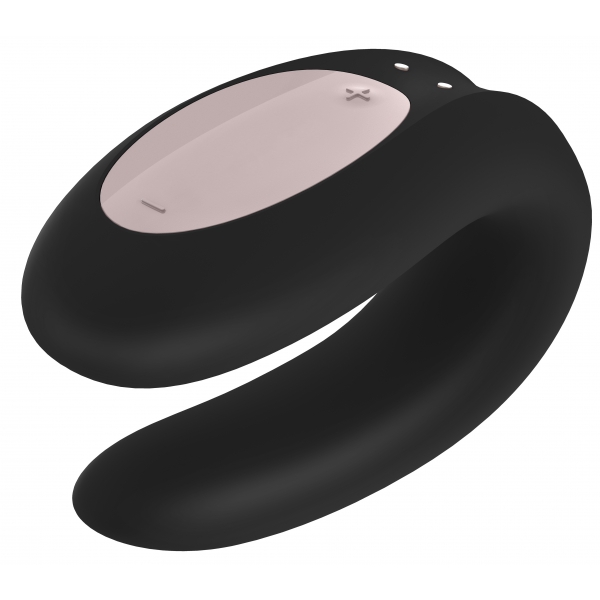 Estimulador Negro Double Joy Satisfyer Connected Stimulator