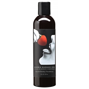 Earthly Body Olio da massaggio commestibile alla fragola 237ml