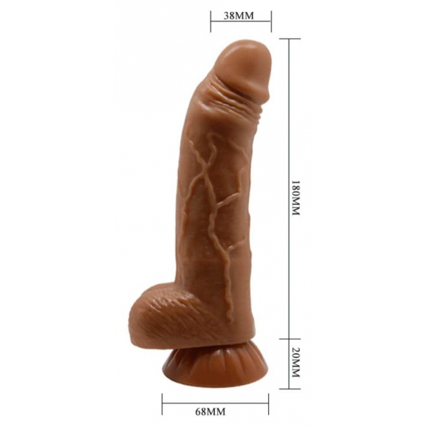 Dildo realistico Angelo 15 x 4 cm Marrone