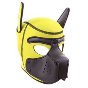 Kinky Puppy Yellow-Black Neoprene PUPPY balaclava