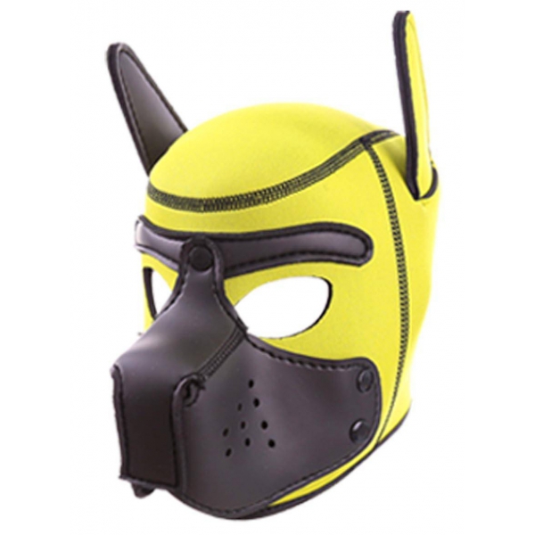 Yellow-Black Neoprene PUPPY balaclava