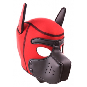 Kinky Puppy PUPPY Neoprene Hood Red-Black