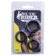 Pack of 3 mini black soft cockrings