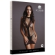 Sexy Kleid Net Contrast Schwarz