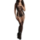 Sexy Lace Suspender Jumpsuit Black