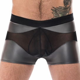 male power Calzoncillos sexy IRON CLAD Negro-Plata