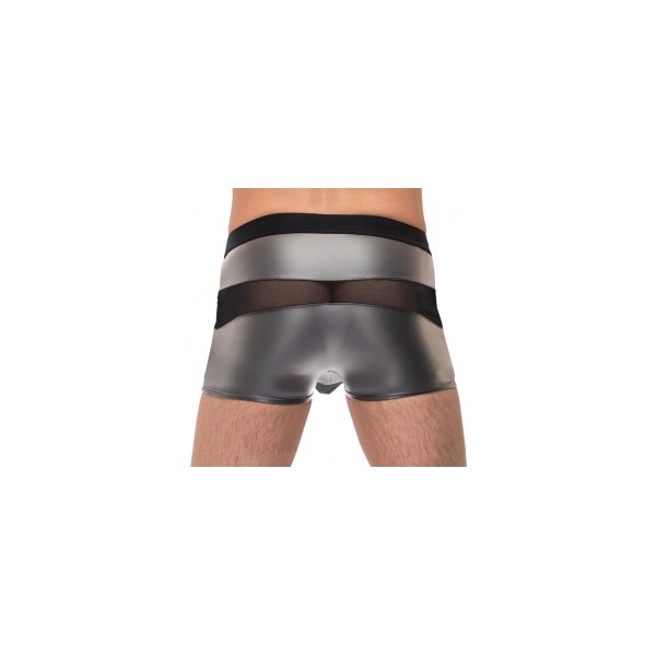 Sexy boxershort IRON CLAD Zwart-Zilver