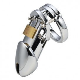 Steel Male Padlock CB6000 Chastity Cage Device -