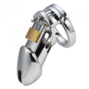 Gaiola de castidade STEEL PADLOCK 12 x 3,5cm