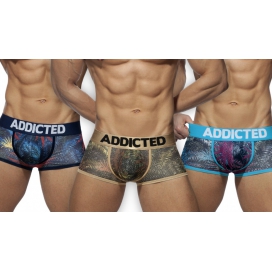 Addicted Pack 3 Boxers TROPICAL MESH Push Up