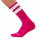 Chaussettes Gym Socks Rose-Blanc