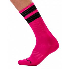 Turnhallen-Socken Rosa-Schwarz