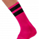 Calcetines de gimnasia rosa-negro