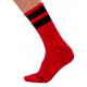 Calcetines de gimnasia rojo-negro