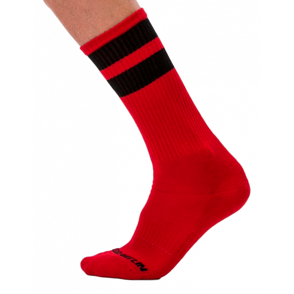 Socken Gym Socks Rot-Schwarz